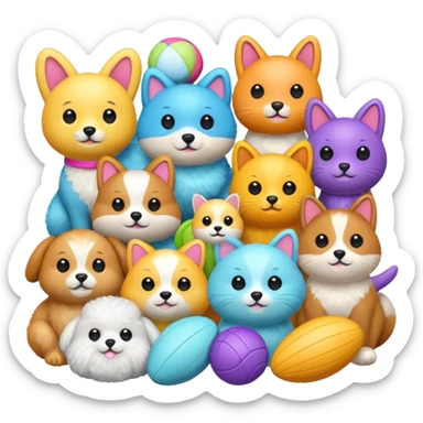 pet toys  sticker