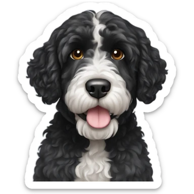 Portuguese water dog sticker