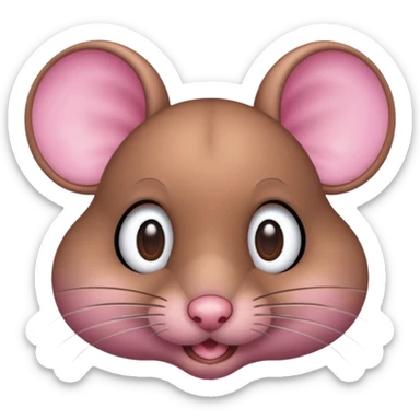 🙄 pero que el ratón tenga los ojos o sea que su iris vea para arriba  sticker