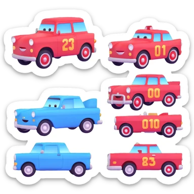 logo inspired by the Cars movie sticker