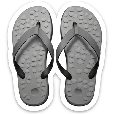 Flip-Flops – Pebble Gray, the width and height of image must be equal in size sticker