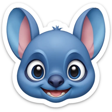 Q stitch sea realista pero como en la pelicula sticker