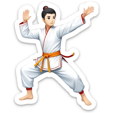 Wushu sticker sticker