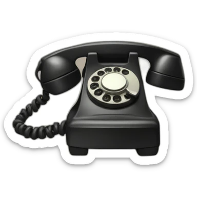 Rotary phone sticker