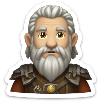 dnd dwarf cleric sticker