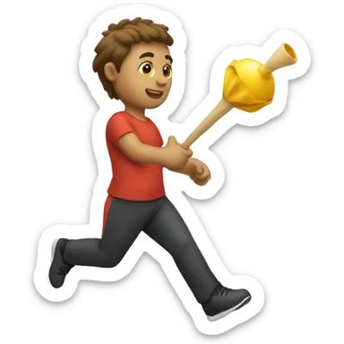 passing the baton sticker