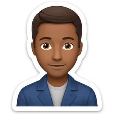 Keith Robinson, Actor/R&B Singer with dark brown hair sticker