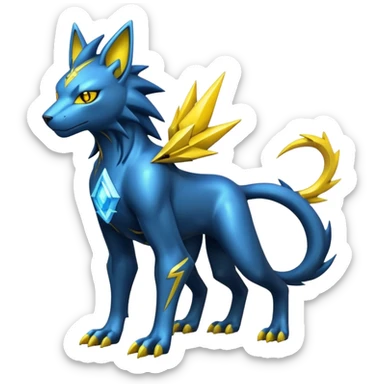 Modern Cyber Luxray-Manectric-creature, full body sticker