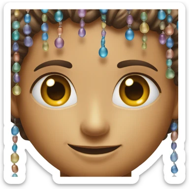 Face smiling while sweating sticker