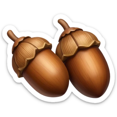 oak acorns sticker