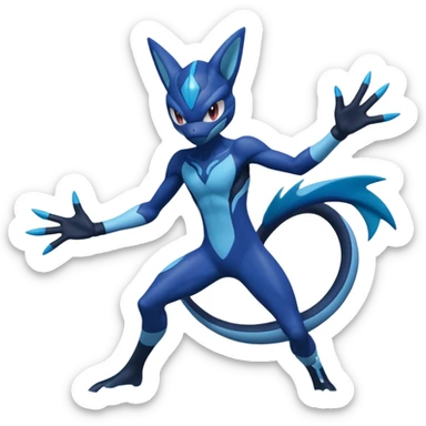 Inteleon-Greninja-fusion (full body) sticker