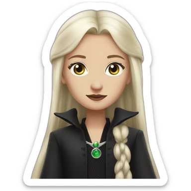 lucius malfoy as older girl sticker