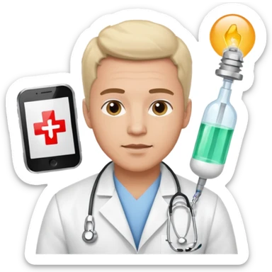 un fisioterapista uomo sticker