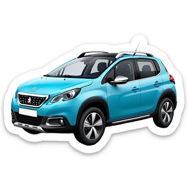 Peugeot 2008 couleur bleu émeraude sticker