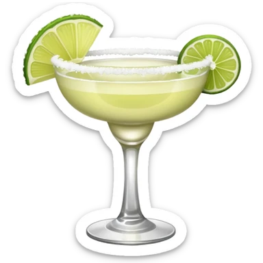 a margarita cocktail. NO STRAW. add salt on the rim. NO LEMONS sticker