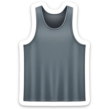 Tank Top in Slate Gray, width and height of tank top must be same sticker