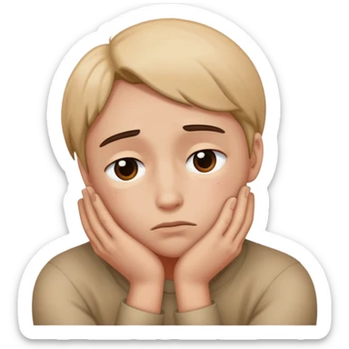 trauriges umarmen sticker