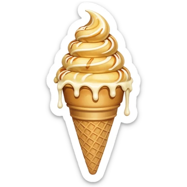 Ice cream cone sticker