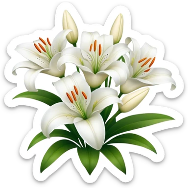Flowers lilies  sticker