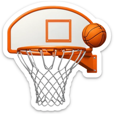 basketball hoop sticker