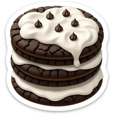 cookies and cream sticker