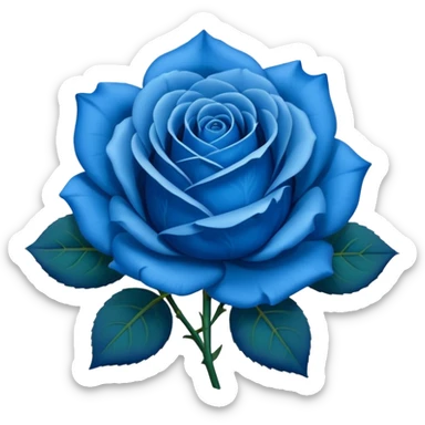 Rosa azul sticker
