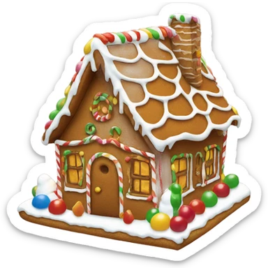 Gingerbread house sticker