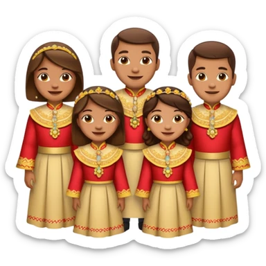 group of emoji Philippines style sticker