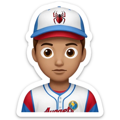 Spider-Man avalanche jersey Denver Nuggets baseball cap sticker