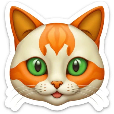 haz que un gato  esté lanzando un beso sticker