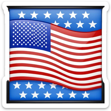 America in Distress upside down flag emoji sticker