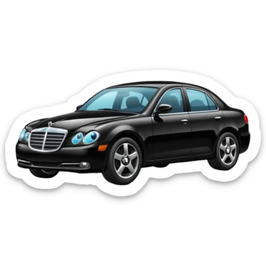 massive black car sticker