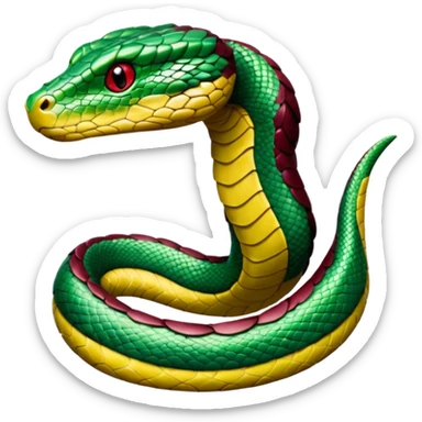 Una vivora con una playera guinda qué dice escrito "MORENA " sticker