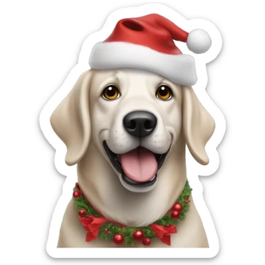 Boomer dog christmas sticker