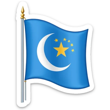 east turkistan flag sticker