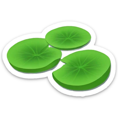 lilypad without flower sticker