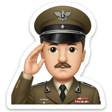 Adolf Hitler saluting  sticker