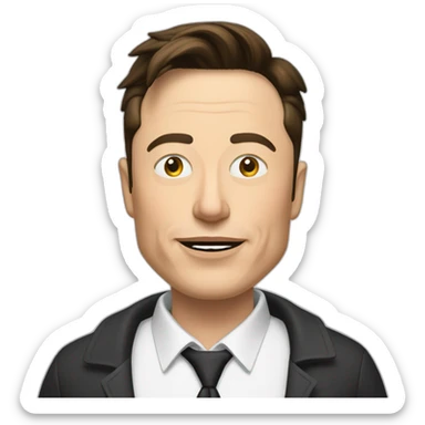 elon musk doing drugs, for educational purposes only, inclusiveness and positive, LGTBQ+ sticker