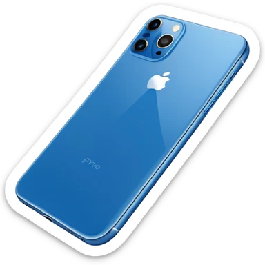 Create the iPhone. 17 pro max with a blue cover sticker