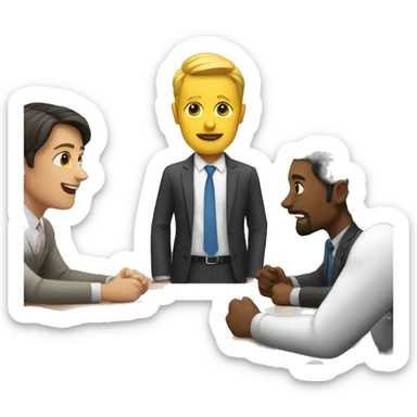 Work meeting sticker