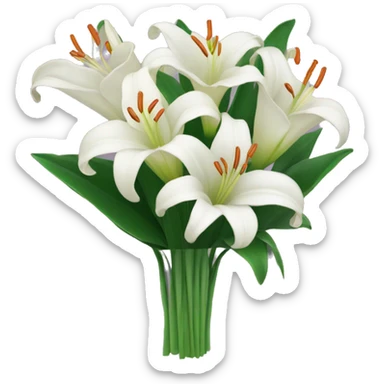 A bouquet of lillies  sticker