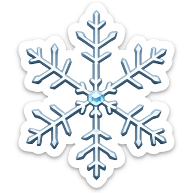 Snowflakes falling in the background sticker