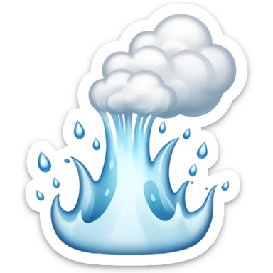 i just need the Steam to rise from water not into cloud  sticker
