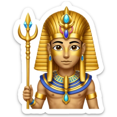the Egyptian god Ra sticker