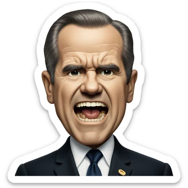 Nixon screams sticker