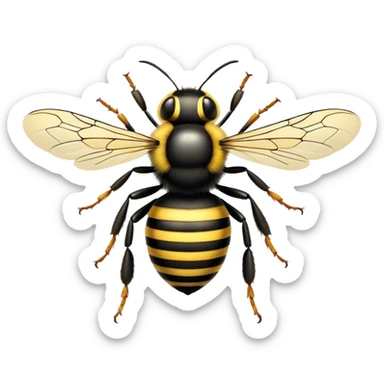Bumble bee wasp sticker