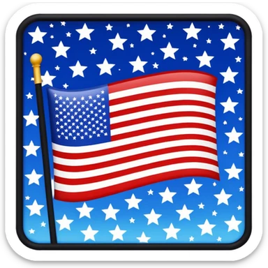America in Distress upside down flag emoji sticker