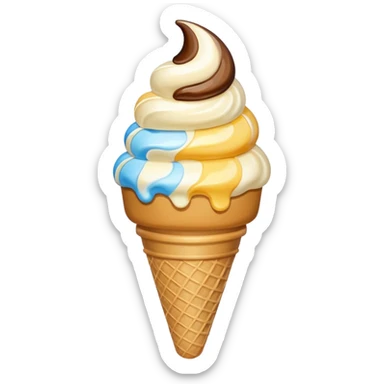 ice cream cone sticker