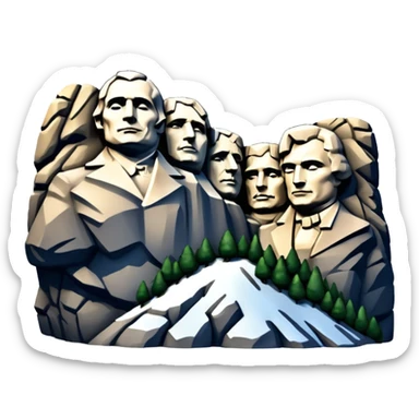 Mount Rushmore sticker