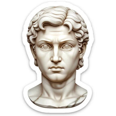 Cinematic Realistic Michelangelo's David Sculpture Emoji, depicted as a masterful Renaissance statue with idealized proportions and a serene noble expression, rendered with lifelike marble textures and soft classical lighting that captures its timeless beauty. sticker